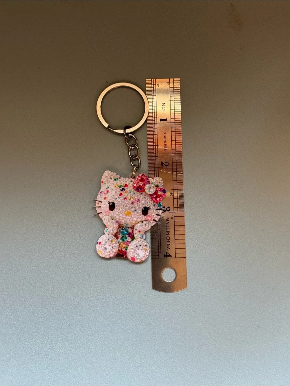 Sparkling Hello Kitty Character Keychain - Multicolor Kids Bag Charm
